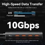 HUB 5 PUERTOS USB 3.2 4xUSB 1xUSB-C GRIS VENTION